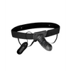 Lux Fetish Unisex Vibrating Hollow Strap On Dildo - Strap Ons