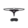 Lux Fetish Velvet Bikini Strap On - Black - Strap Ons