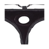 Lux Fetish Velvet Bikini Strap On - Black - Strap Ons