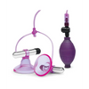 Lux Fetish Vibrating Nipple Suckers w/Quick Release - Pink/Purple - Stimulators