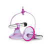 Lux Fetish Vibrating Nipple Suckers w/Quick Release - Pink/Purple - Stimulators