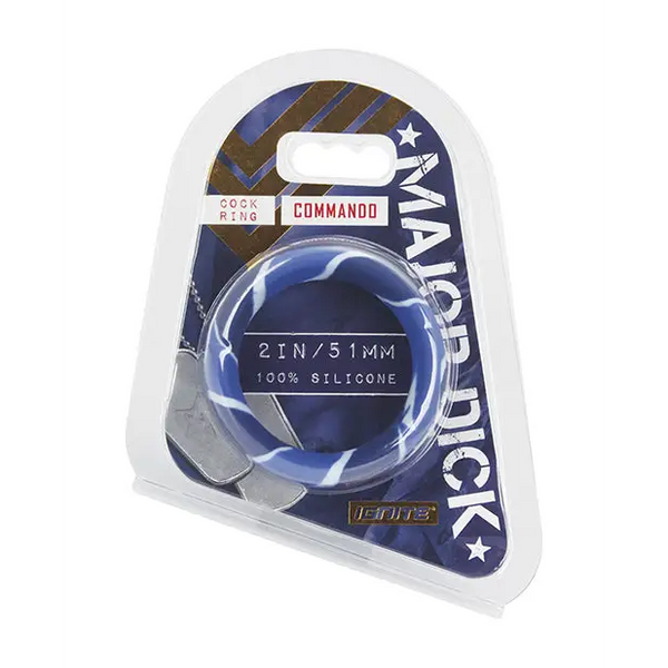 Major Dick Commando 2’’ Wide Donut - Blue Camo - Penis Enhancement