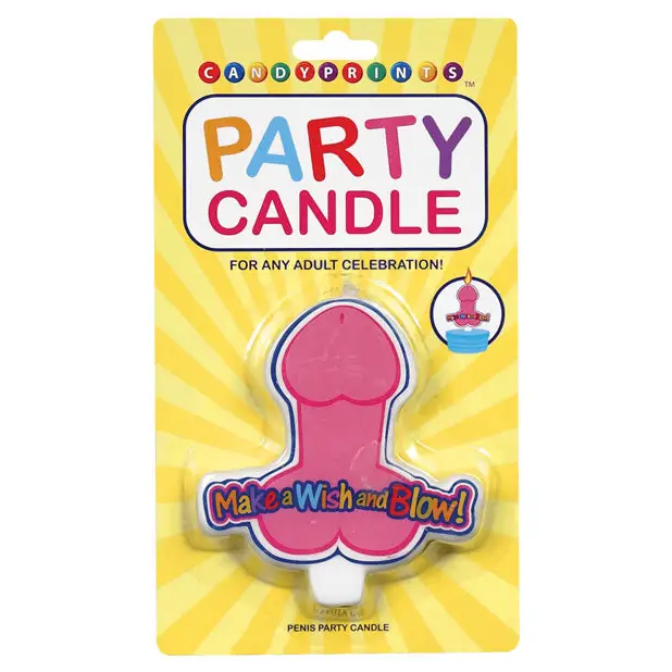 Make a Wish & Blow Penis Party Candle - Bachelorette & Party Supplies