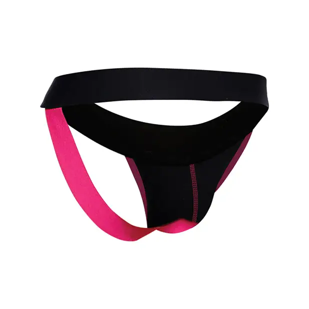 Male Basics Neon Jockstrap Coral MD - Lingerie - Packaged
