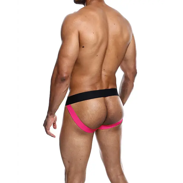 Male Basics Neon Jockstrap Coral SM - Lingerie - Packaged
