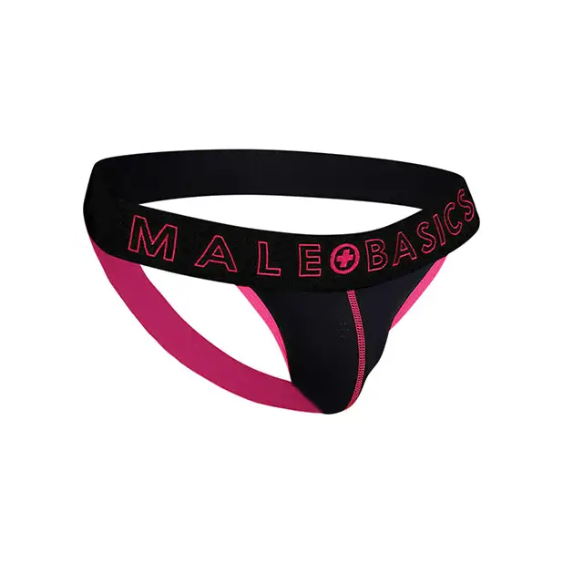 Male Basics Neon Jockstrap Coral SM - Lingerie - Packaged