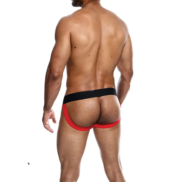 Male Basics Neon Jockstrap Red XL - Lingerie - Packaged