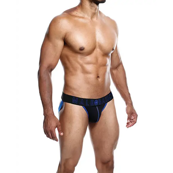 Male Basics Neon Jockstrap Royal LG - Lingerie - Packaged