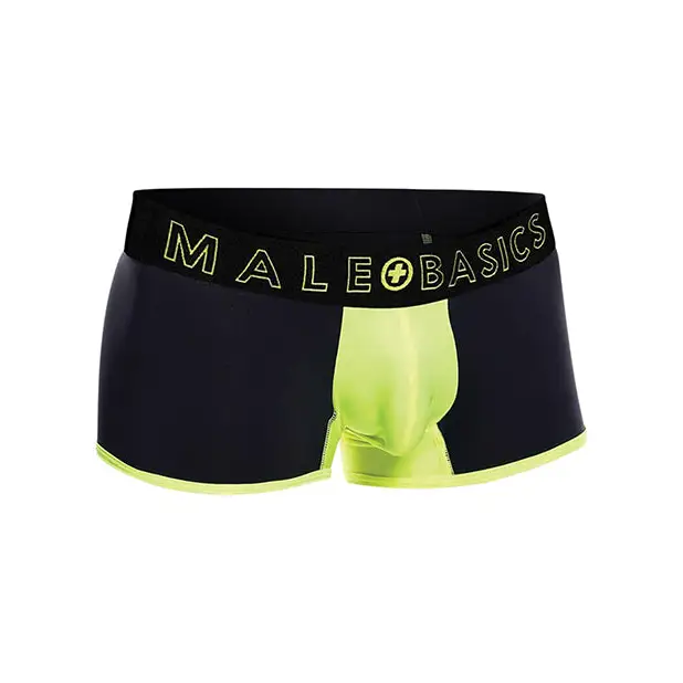 Male Basics Neon Trunk Yellow SM - Lingerie - Packaged