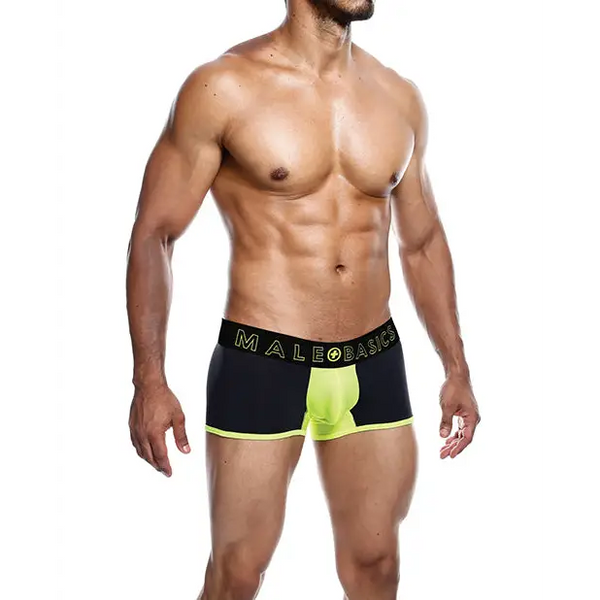 Male Basics Neon Trunk Yellow XL - Lingerie - Packaged