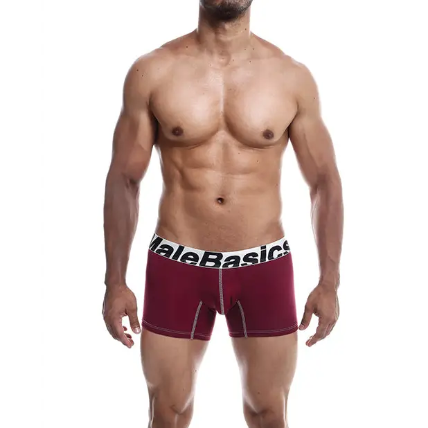Male Basics Performance Boxer Burgundy SM - Lingerie - Packaged