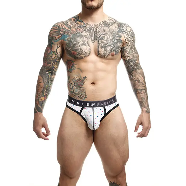 Male Basics Sexy Pouch Thong Confetti LG - Lingerie - Packaged