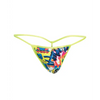 Male Basics Sinful Hipster Music T Thong G-String Blue Print SM - Lingerie - Packaged