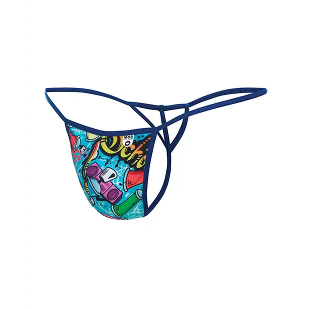 Male Basics Sinful Hipster Wow T Thong G-String Yellow Print LG - Lingerie - Packaged