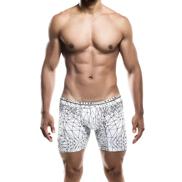 Male Basics Spider Hipster Boxer Brief White/Black MD - Lingerie - Packaged