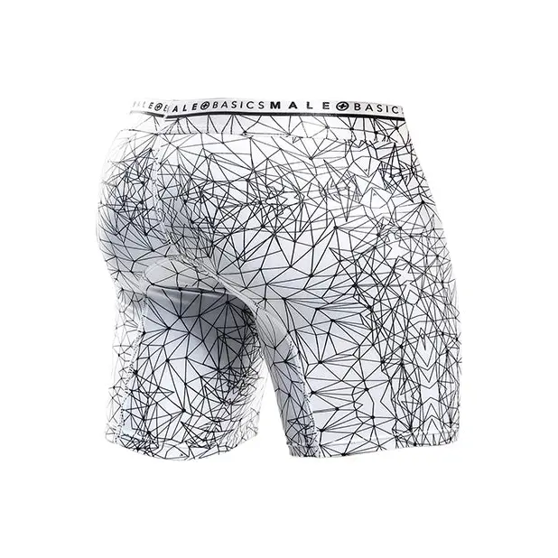 Male Basics Spider Hipster Boxer Brief White/Black MD - Lingerie - Packaged