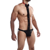 Male Basics Tuxedo Lace Jockstrap Black L/XL - Lingerie - Packaged