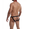 Male Basics Tuxedo Lace Jockstrap Black S/M - Lingerie - Packaged