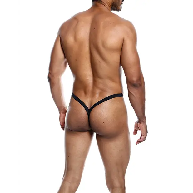 Male Basics Y Buns Thong Black LG - Lingerie - Packaged