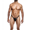 Male Basics Y Buns Thong Black MD - Lingerie - Packaged