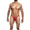 Male Basics Y Buns Thong Red MD - Lingerie - Packaged