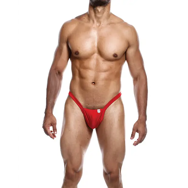 Male Basics Y Buns Thong Red XL - Lingerie - Packaged