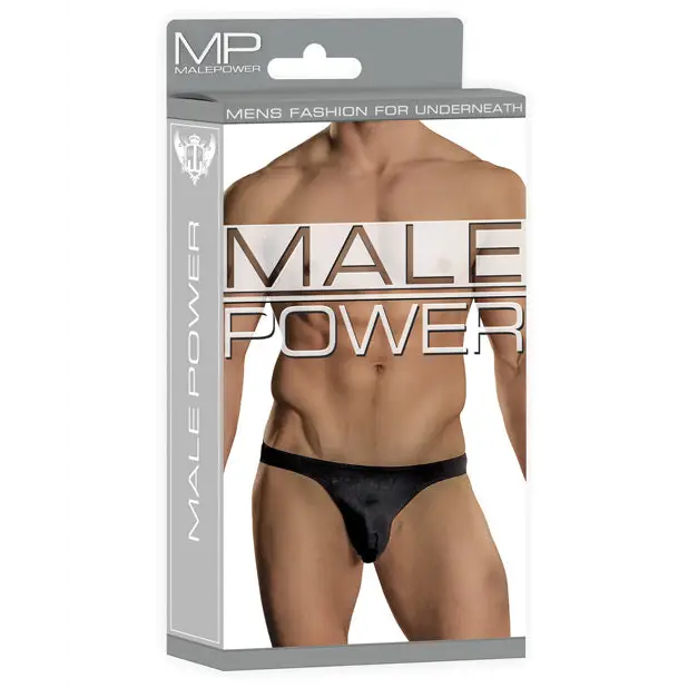 Male Power Bong Thong Black L/XL - Lingerie - Packaged