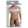 Male Power G-String w/Front Ring Black O/S - Lingerie - Packaged