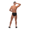 Male Power Nylon Spandex Pouchless Brief Black O/S - Lingerie - Packaged