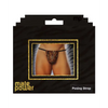 Male Power Posing Strap Thong Animal Print O/S - Lingerie - Packaged
