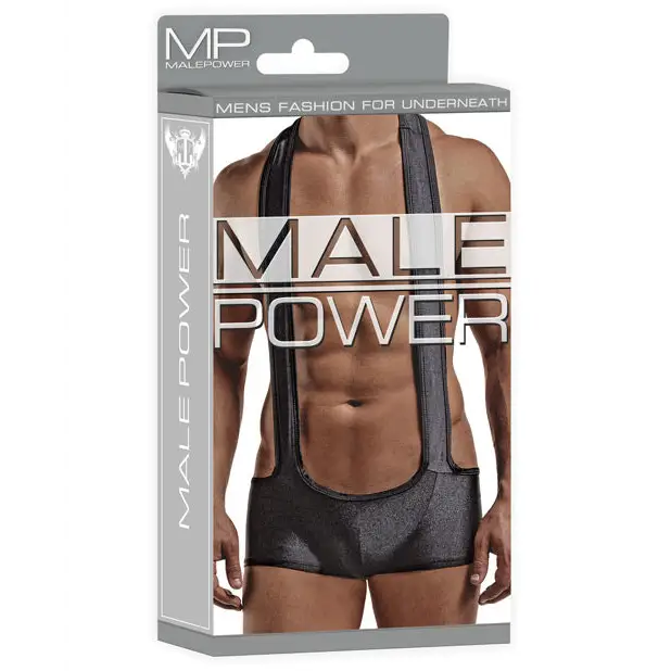 Male Power Sling Short Black S/M - Lingerie - Packaged