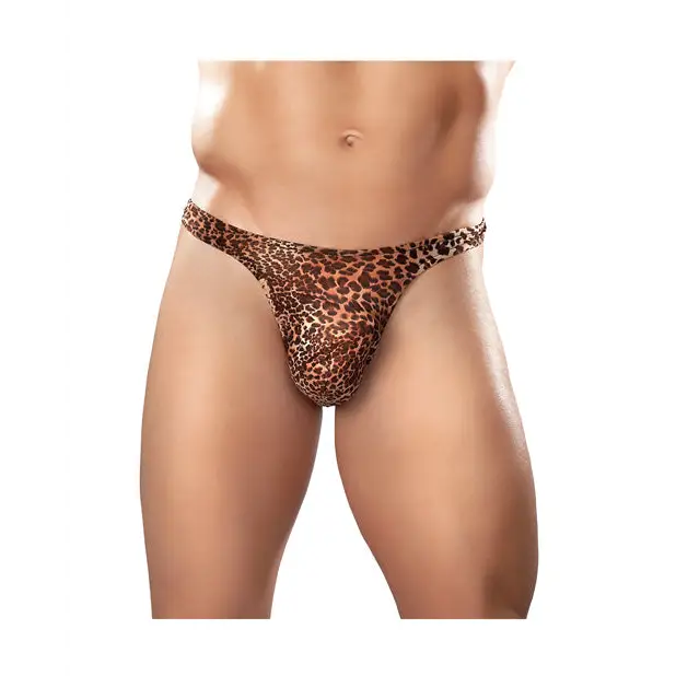Male Power Wonder Thong Animal Print S/M - Lingerie - Packaged