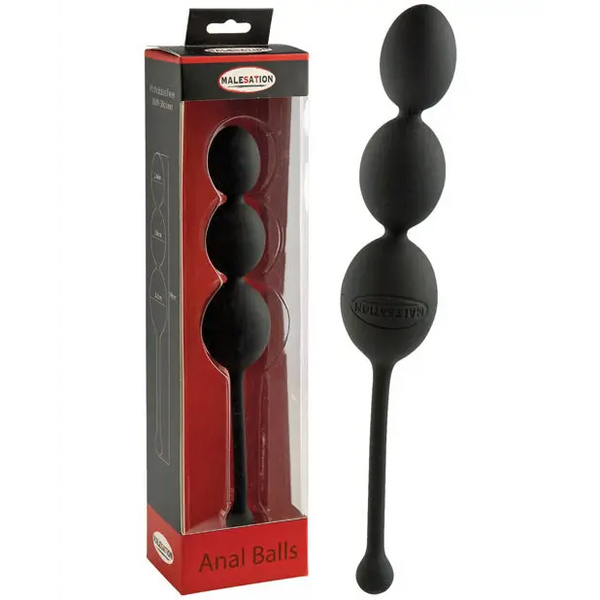 MALESATION Anal Balls - Black - Anal Products