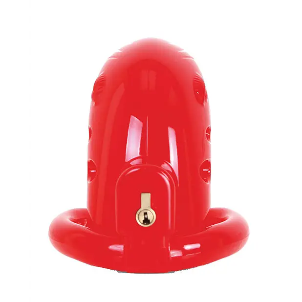 MALESATION Chastity Cage - Red - Bondage Blindfolds & Restraints