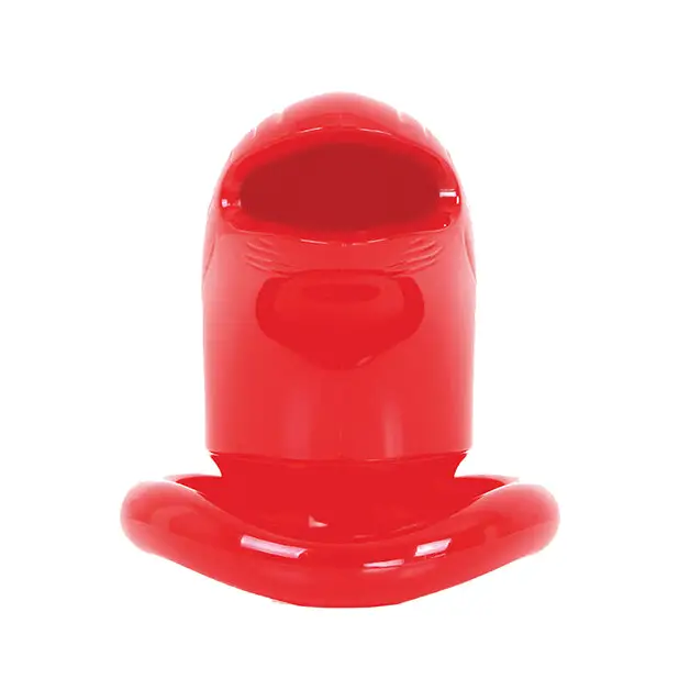 MALESATION Chastity Cage - Red - Bondage Blindfolds & Restraints