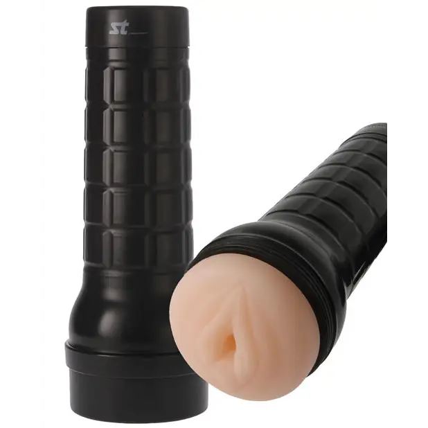 MALESATION Horny Pussy Masturbator Black Case - Ivory - Dolls & Masturbators