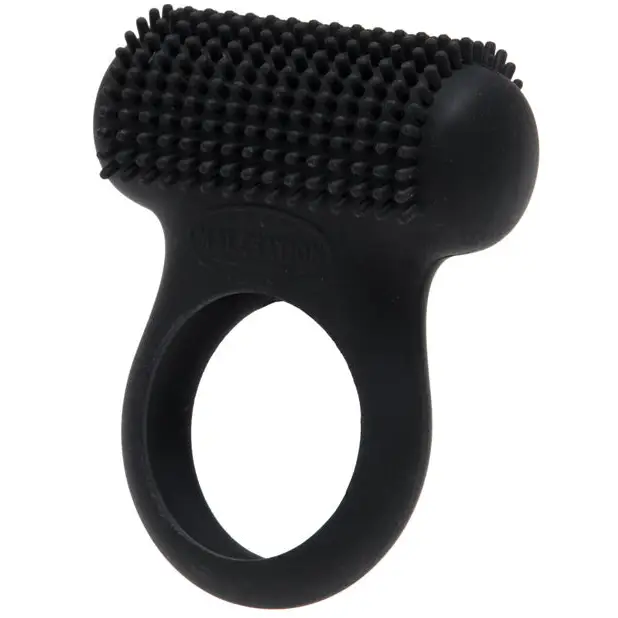 MALESATION Tickle Me Nubbed Cock Ring - Black - Penis Enhancement
