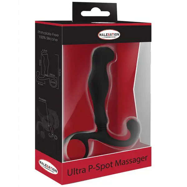MALESATION Ultra P Spot Massager - Black - Anal Products