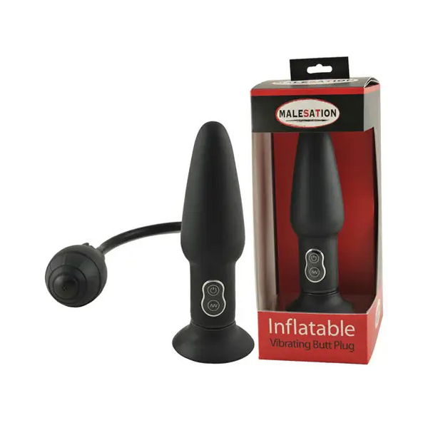 MALESATION Vibrating Inflatable Butt Plug - Anal Products