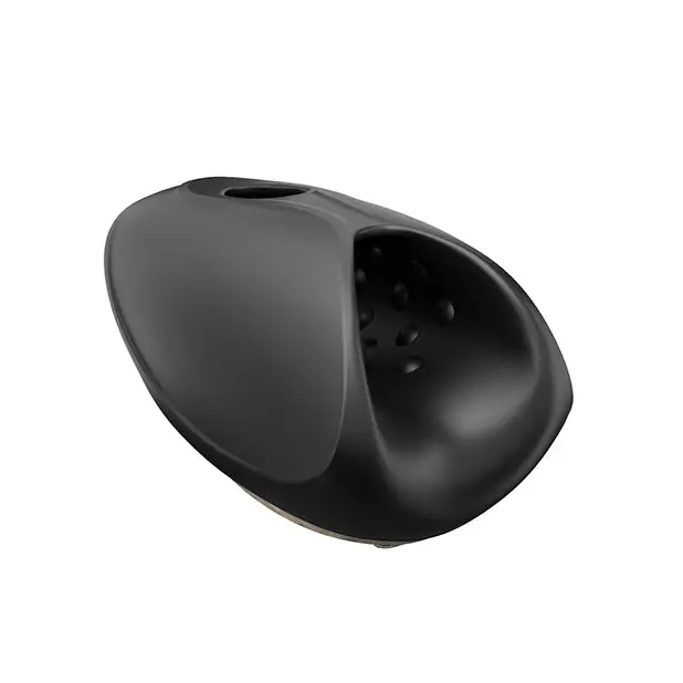 Man Wand Heat and Vibration Pulsion - Black - Dolls & Masturbators
