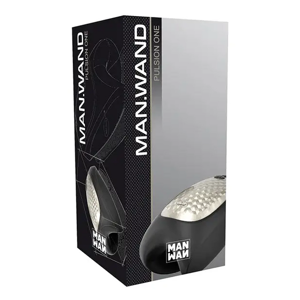 Man Wand Heat and Vibration Pulsion - Black - Dolls & Masturbators