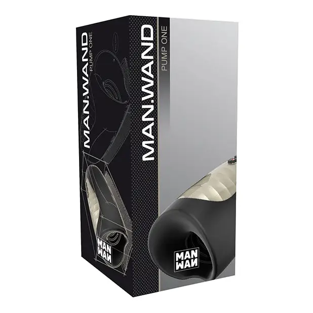 Man Wand Pump One Masturbator- Black - Dolls & Masturbators