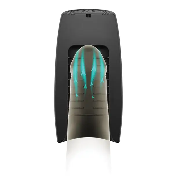 Man Wand Pump One Masturbator- Black - Dolls & Masturbators