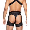 Master Chaps w/Hook & Ring Closure & Rear Cut Out Black LG - Lingerie - Hanging