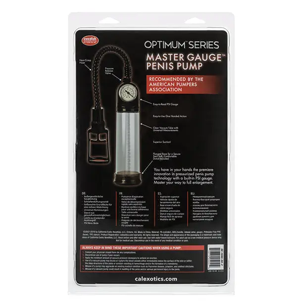 Master Gauge Penis Pump - Clear - Penis Enhancement