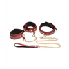 Master Series 6 pc Bondage Set - Burgundy - Bondage Blindfolds & Restraints