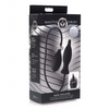 Master Series Dark Inflator Inflatable Silicone Anal Plug - Black - Anal Products