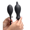 Master Series Dark Inflator Inflatable Silicone Anal Plug - Black - Anal Products
