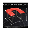 Master Series Face Rider Queening Chair - Black/Red - Bondage Blindfolds & Restraints