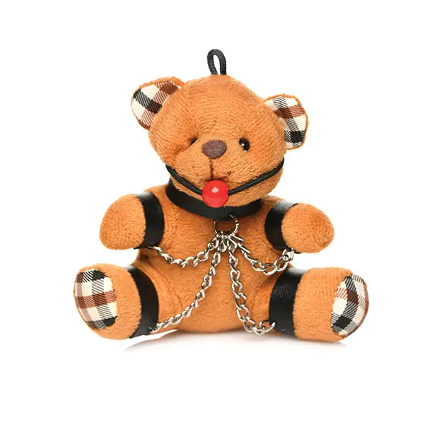 Master Series Gagged Teddy Bear Keychain - Novelties
